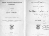 Statistische Studien zur Entwickelungsgeschichte der Berliner Industrie von 1720 bis 1890 