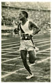 116. Olympische Spiele Berlin 1936. Der Japaner Kitei Son am Ziel des Marathonlaufes, den er vor dem 