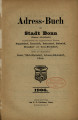 Adress-Buch der Stadt Bonn (Bonner Adressbuch) / 1906 