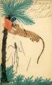 (Zeichnung eines Mannes, der von einem Leoparden angegriffen wird) 