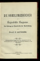 Die Handlungsbücher der Republik Ragusa. (SCHM77) 