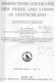 Band 2 - Teil A / Umriß einer Geschichte der Preise und Löhne in Deutschland : vom ausgehenden Mittelalter 