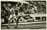 103. Olympische Spiele Berlin 1936. - Williams (U.S.A.) Erringer der Goldmedaille im 400m-Lauf, Zielbild 