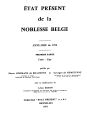 Etat présent de la noblesse belge / 1973,1 