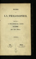 Misère de la philosophie 