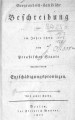 Geographisch-statistische Beschreibung der im Jahre 1802 dem Preußischen Staate zufallenden Entschädigungsprovinzen 