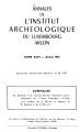 Annales de l'Institut Archéologique du Luxembourg, Arlon / 94.1963 