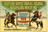 Deutsche Armee- Marine- u. Kolonialausstellung Berlin 1907 - Afrikanische Dörfer - Beduinenkolonie - 