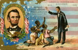 Abraham Lincoln The Martyred President Lincoln Centennial Souvenir 1809 1909 Lincoln's Emancipation Proclamation 