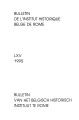 Bulletin de l'Institut Historique Belge de Rome / 65.1995 