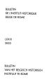 Bulletin de l'Institut Historique Belge de Rome / 73.2003 