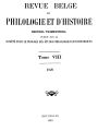Revue belge de philologie et d'histoire / 8.1929 