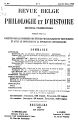 Revue belge de philologie et d'histoire / 15.1936 