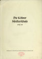 Die Kölner Meisterschule / 1.1938/39 