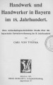 Handwerk und Handwerker in Bayern im 18. Jahrhundert 