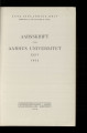 Aarsskrift for Aarhus Universitet / 24.1952 