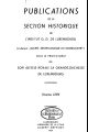 Publications de la Section Historique de l'Institut G.-D. de Luxembourg / 68.1939 
