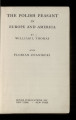 The Polish Peasant in Europe and America / 1 