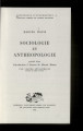  Sociologie et anthropologie 