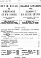 Revue belge de philologie et d'histoire / 44,1.1966 