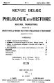 Revue belge de philologie et d'histoire / 2.1923 