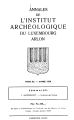 Annales de l'Institut Archéologique du Luxembourg, Arlon / 90.1959 