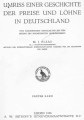 Band 1 / Umriß einer Geschichte der Preise und Löhne in Deutschland : vom ausgehenden Mittelalter bis 