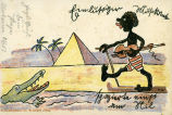 Ein lustiger Musikant spazierte einst am Nil - Volksliederpostkarte No. 70 