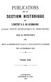 Publications de la Section Historique de l'Institut G.-D. de Luxembourg / 59.1919 
