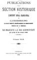 Publications de la Section Historique de l'Institut G.-D. de Luxembourg / 42.1895 