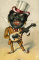 (Karikatur eines Banjo-Spielers) 