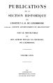 Publications de la Section Historique de l'Institut G.-D. de Luxembourg / 80 
