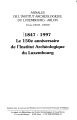 Annales de l'Institut Archéologique du Luxembourg, Arlon / 126/127.1995/96 