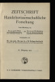 Zeitschrift für handelswissenschaftliche Forschung / 18.1924 