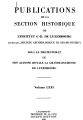 Publications de la Section Historique de l'Institut G.-D. de Luxembourg / 71/72.1950/51 