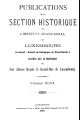 Publications de la Section Historique de l'Institut G.-D. de Luxembourg / 46.1898 