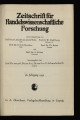 Zeitschrift für handelswissenschaftliche Forschung / 26.1932 