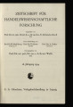 Zeitschrift für handelswissenschaftliche Forschung / 28.1934 