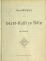 Final-Abschluß der Stadt-Kasse zu Köln / 1886/87 