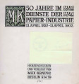 50 Jahre im Dienste der Papier-Industrie 