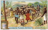 Liebig's Fleisch-Extract - Der Handel - Elfenbeinlager und Karavane am Congo 