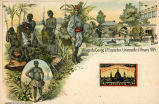 Village du Congo à l'Exposition Universelle d'Anvers 1894. 
