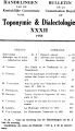Bulletin de la Commission Royale de Toponymie & Dialectologie / 32/34.1958/60 