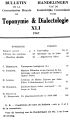 Bulletin de la Commission Royale de Toponymie & Dialectologie / 41/42.1967/68 