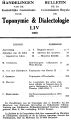 Bulletin de la Commission Royale de Toponymie & Dialectologie / 54/55.1980/81 