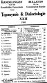 Bulletin de la Commission Royale de Toponymie & Dialectologie / 22/23.1948/49 