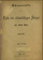 Bürgerrolle oder Liste der stimmfähigen Bürger der Stadt Köln / 1877 