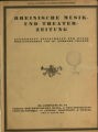 Rheinische Musik- und Theater-Zeitung / 20. Jahrgang 1919 