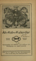 Alt-Köln-Kalender / 7. Jahrgang 1919