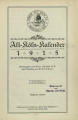 Alt-Köln-Kalender / 3. Jahrgang 1915